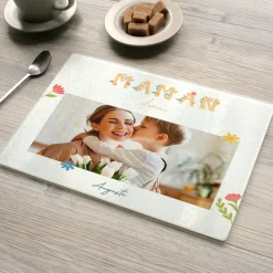 Planche à découper en verre personnalisée - Amour Fleuri|Cadeaux.com Clearance