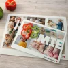 Planche à découper en verre personnalisée - Multi photos famille|Cadeaux.com Best