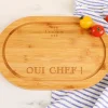 Planche à découper ovale personnalisée en bois - Oui Chef|Cadeaux.com Discount