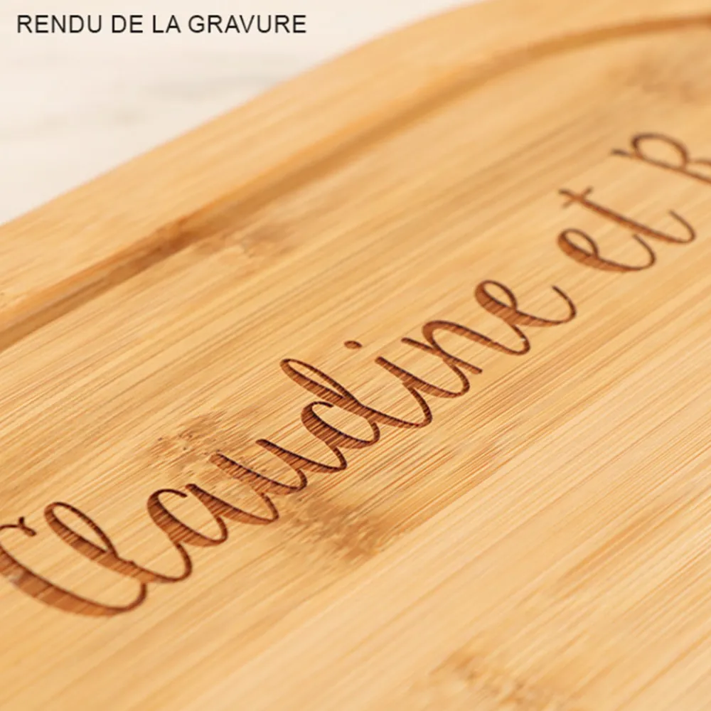 Planche à découper ovale personnalisée - Recette du Bonheur|Cadeaux.com Online