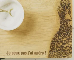 Planche à découper personnalisée en chêne écossais - Canard|Cadeaux.com Hot