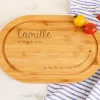 Planche à découper personnalisée en bois - Prénom et Message|Cadeaux.com Discount