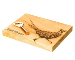 Planche à découper personnalisée en chêne écossais avec décapsuleur - Faisan|Cadeaux.com Hot