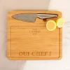 Planche à découper personnalisée avec couteau - Oui Chef|Cadeaux.com Clearance