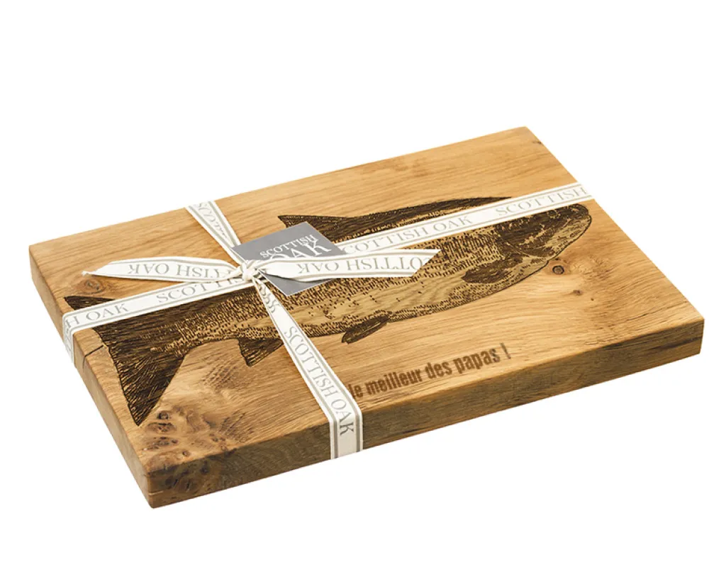 Planche à découper personnalisée en chêne écossais - Saumon|Cadeaux.com Sale