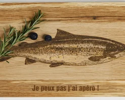 Planche à découper personnalisée en chêne écossais - Saumon|Cadeaux.com Sale