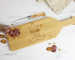 Planche apéro personnalisée en bois - Roi de l'Apéro|Cadeaux.com Best