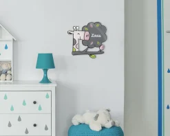 Plaque décorative Personnalisable - Girafe|Cadeaux.com