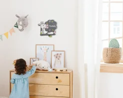 Plaque décorative Personnalisable - Girafe|Cadeaux.com