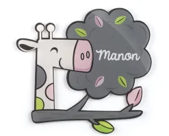 Plaque décorative Personnalisable - Girafe|Cadeaux.com