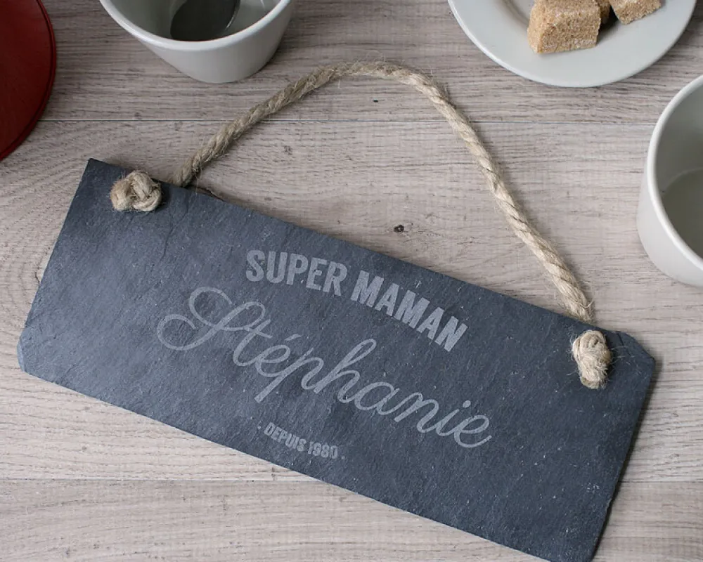 Plaque de porte personnalisée - Vintage Maman|Cadeaux.com