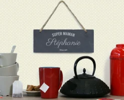 Plaque de porte personnalisée - Vintage Maman|Cadeaux.com