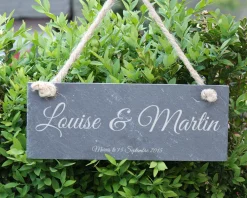 Plaque de porte personnalisée - Prénoms|Cadeaux.com