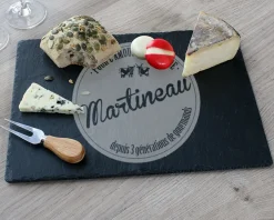 Plateau à Fromage en Ardoise Gravé|Cadeaux.com Best