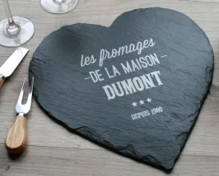 Plateau Ardoise cœur Gravé|Cadeaux.com Sale
