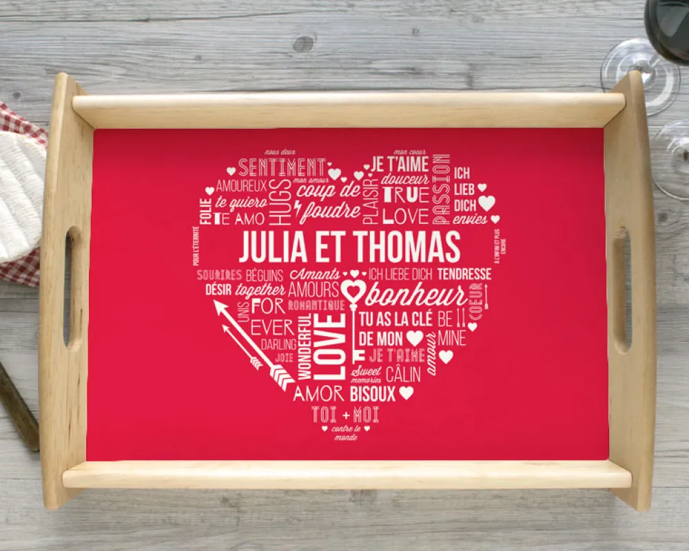 Plateau mots d'Amour|Cadeaux.com New