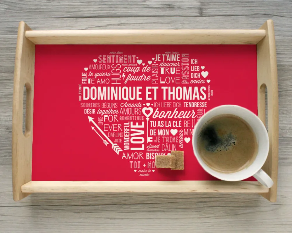 Plateau mots d'Amour|Cadeaux.com New