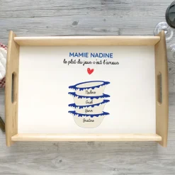 Plateau personnalisé - Bols prénoms famille|Cadeaux.com Discount