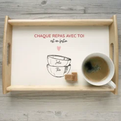 Plateau personnalisé - Bols prénoms famille|Cadeaux.com Discount