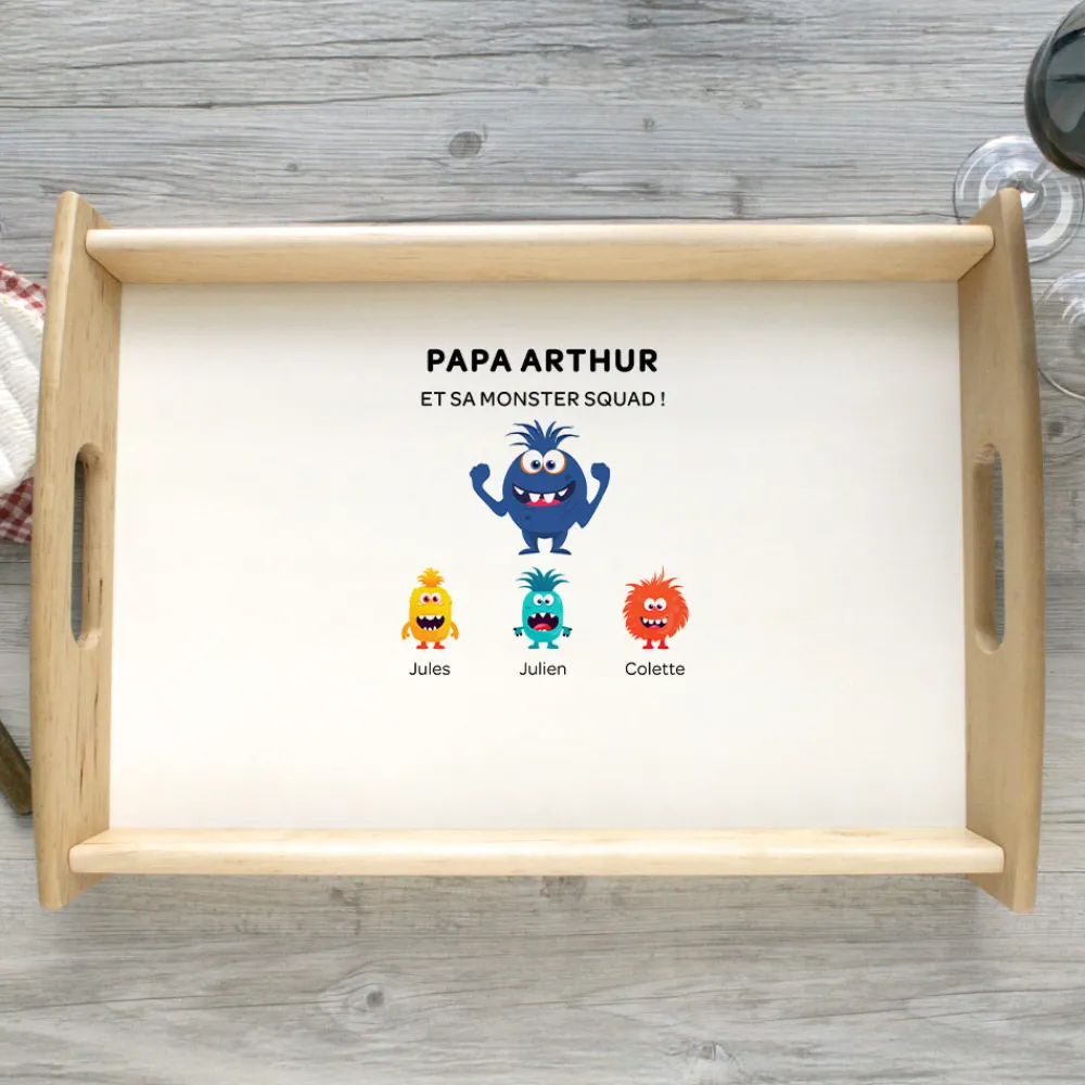Plateau personnalisé - Famille Monstres|Cadeaux.com Discount