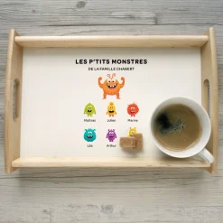 Plateau personnalisé - Famille Monstres|Cadeaux.com Discount