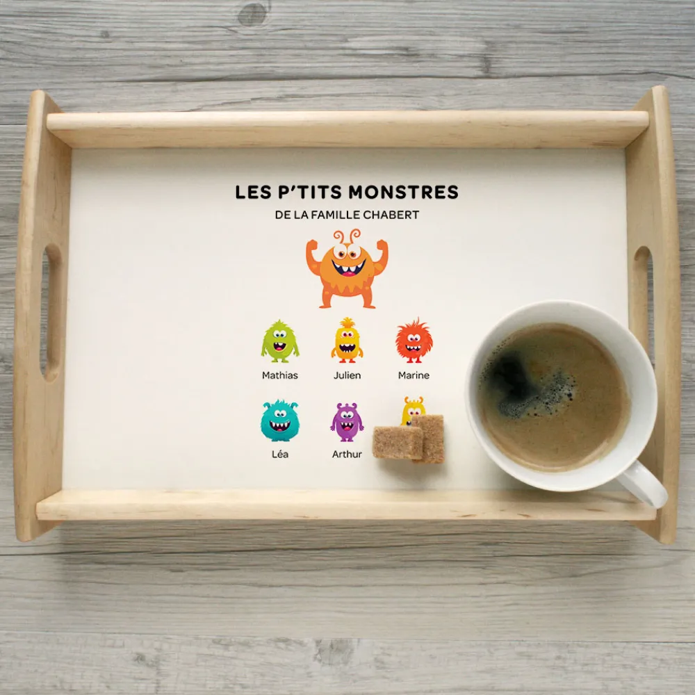Plateau personnalisé - Famille Monstres|Cadeaux.com Discount