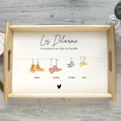 Plateau personnalisé - Famille Chaussures|Cadeaux.com Outlet