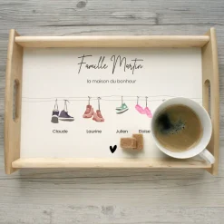 Plateau personnalisé - Famille Chaussures|Cadeaux.com Outlet