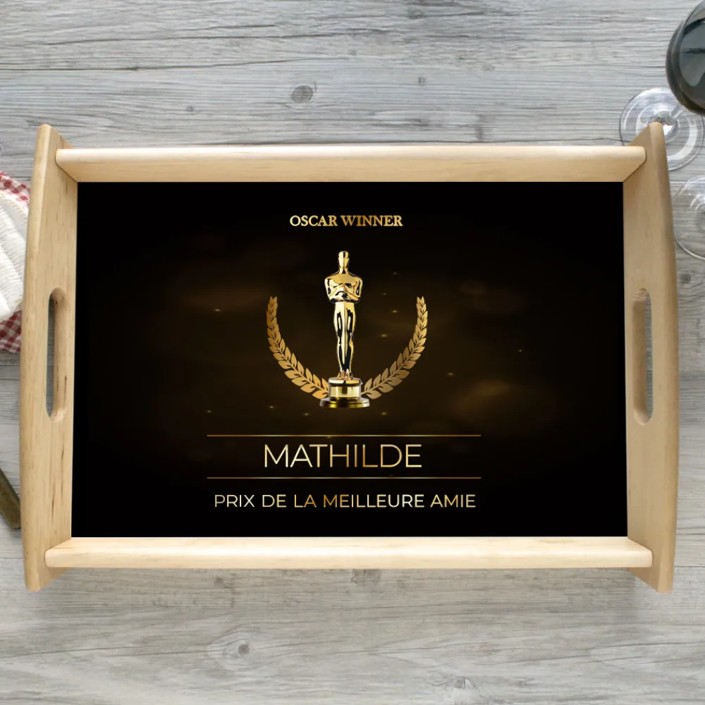 Plateau personnalisé - Oscars|Cadeaux.com Best