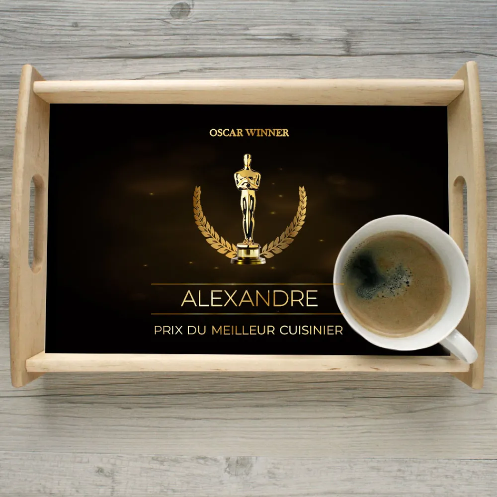 Plateau personnalisé - Oscars|Cadeaux.com Best
