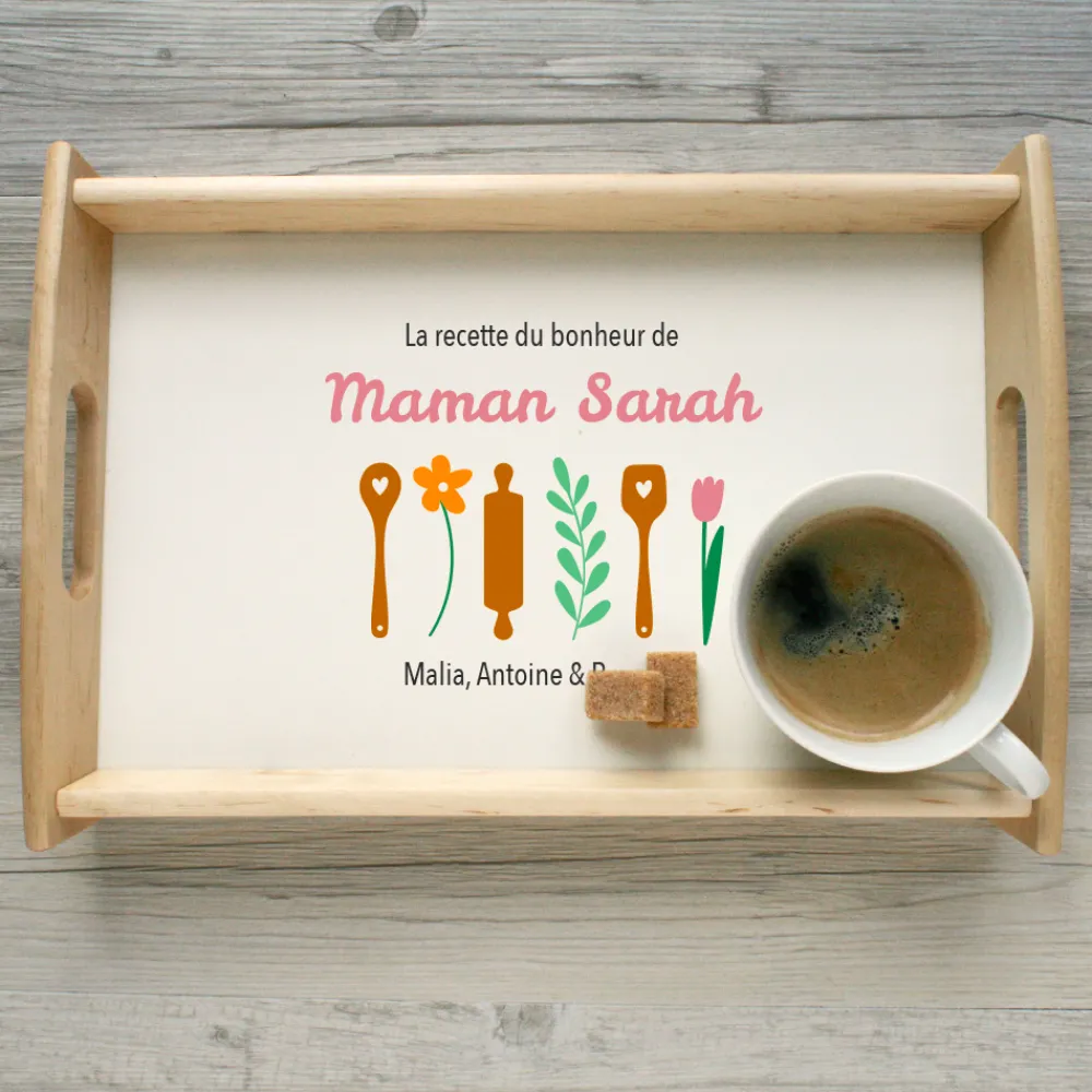 Plateau personnalisé - Recette du Bonheur|Cadeaux.com Online