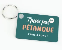 Porte clés à personnaliser - J'peux pas j'ai pétanque|Cadeaux.com Sale