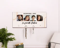 Porte clés mural personnalisé - Photos|Cadeaux.com Online