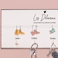 Porte clés mural personnalisé - Famille Chaussures|Cadeaux.com Clearance