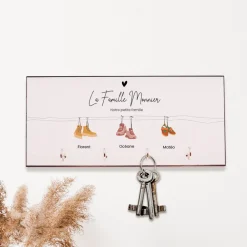 Porte clés mural personnalisé - Famille Chaussures|Cadeaux.com Clearance