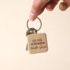Porte-clés en bois personnalisé - Message|Cadeaux.com Online