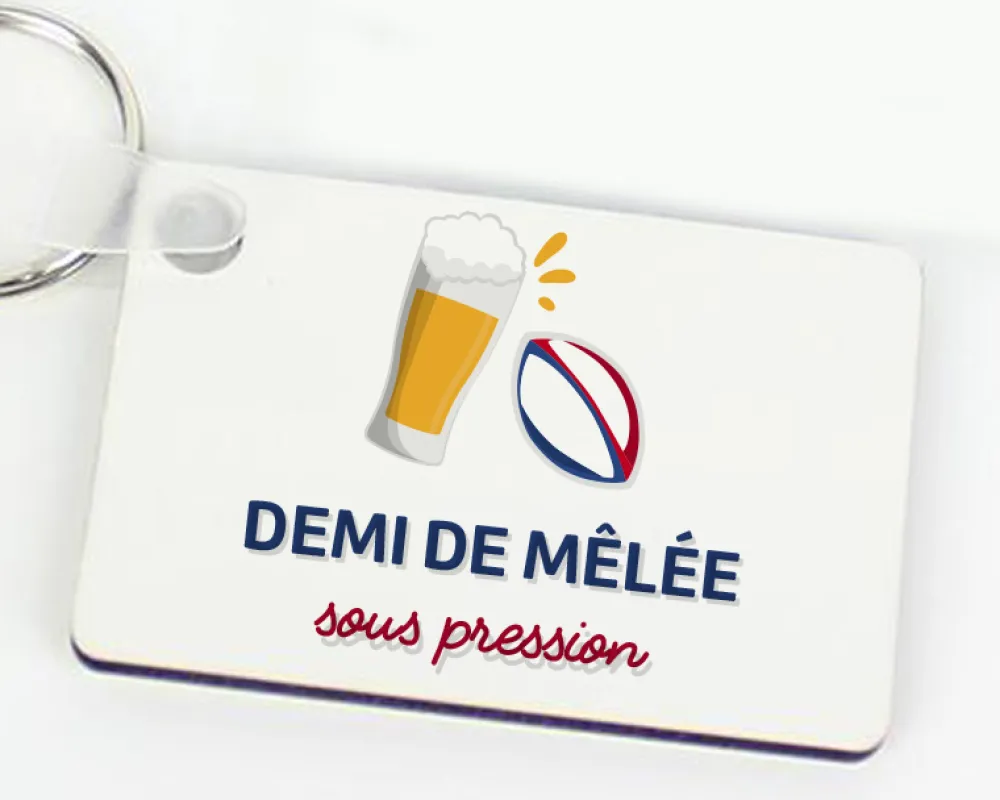 Porte-clés personnalisé - Apéro Rugby|Cadeaux.com Online
