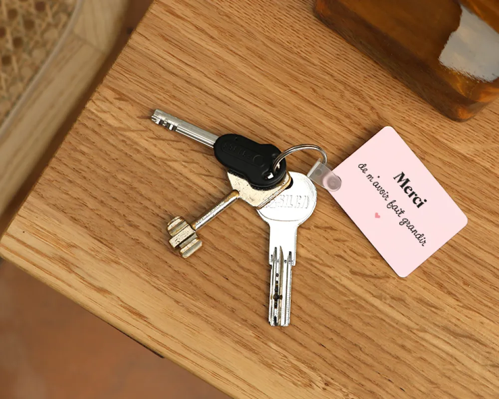 Porte-clés personnalisé - L'Ecole est Finie|Cadeaux.com Discount