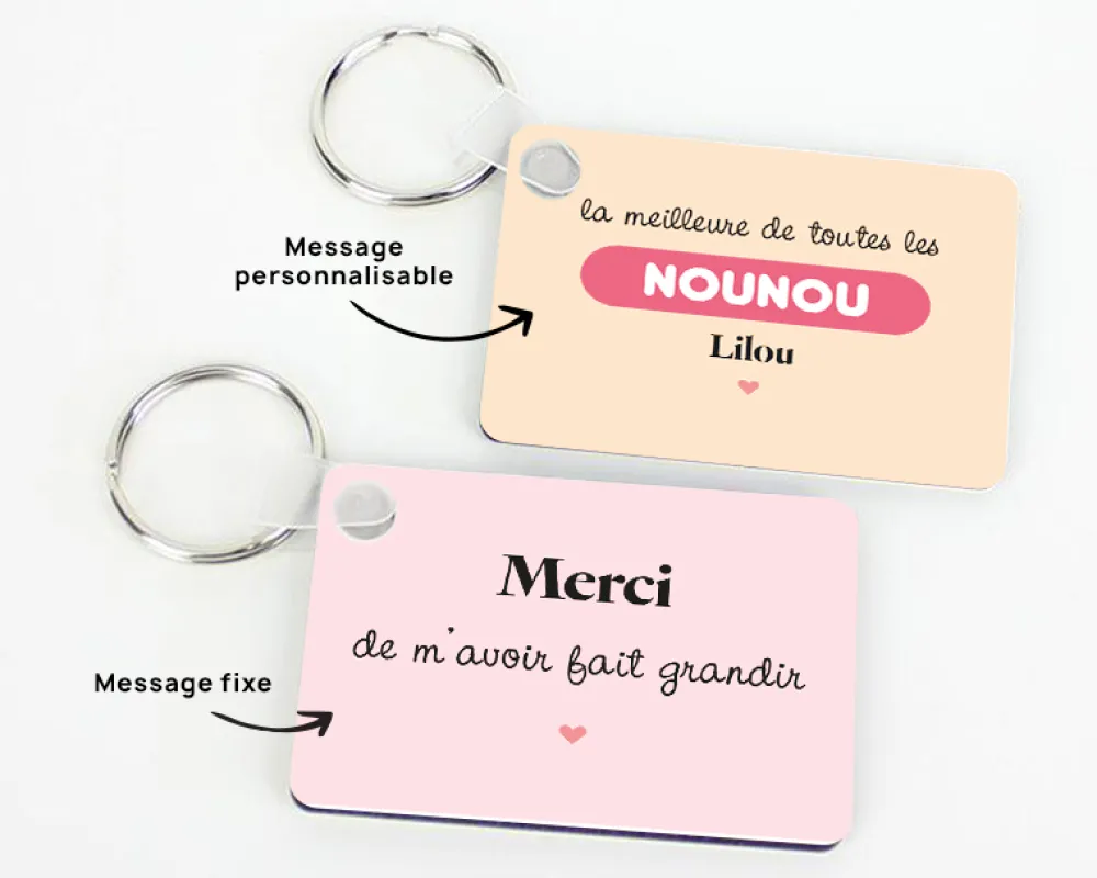 Porte-clés personnalisé - L'Ecole est Finie|Cadeaux.com Discount