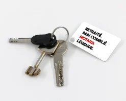Porte-clés personnalisé - Message Moto|Cadeaux.com Discount