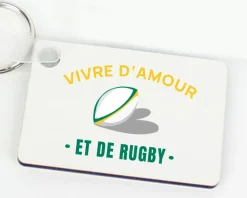 Porte-clés personnalisé - Passion Rugby|Cadeaux.com Hot