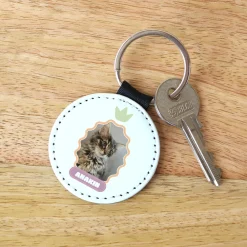 Porte-clés personnalisé en simili cuir - Pet Lovers Club|Cadeaux.com New