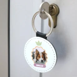 Porte-clés personnalisé en simili cuir - Pet Lovers Club|Cadeaux.com New