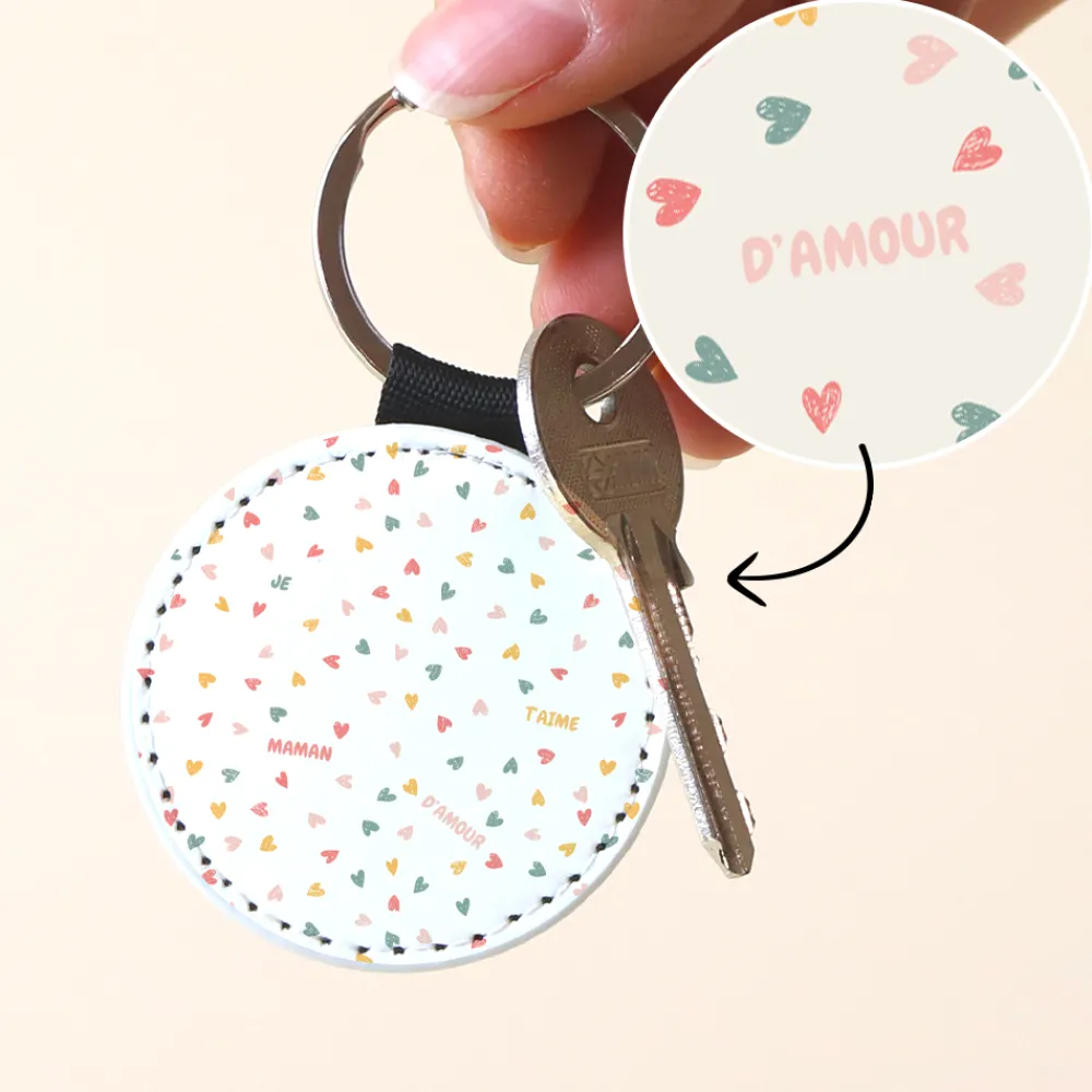 Porte-clés personnalisé en simili cuir - Message Secret|Cadeaux.com Sale