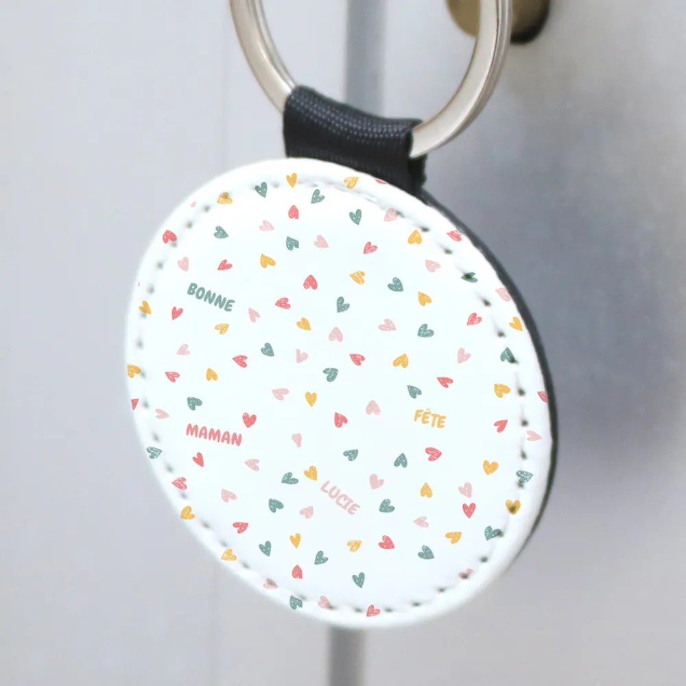 Porte-clés personnalisé en simili cuir - Message Secret|Cadeaux.com Sale