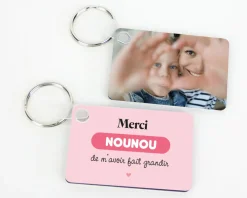 Porte-clés personnalisé photo - Nounou|Cadeaux.com Discount