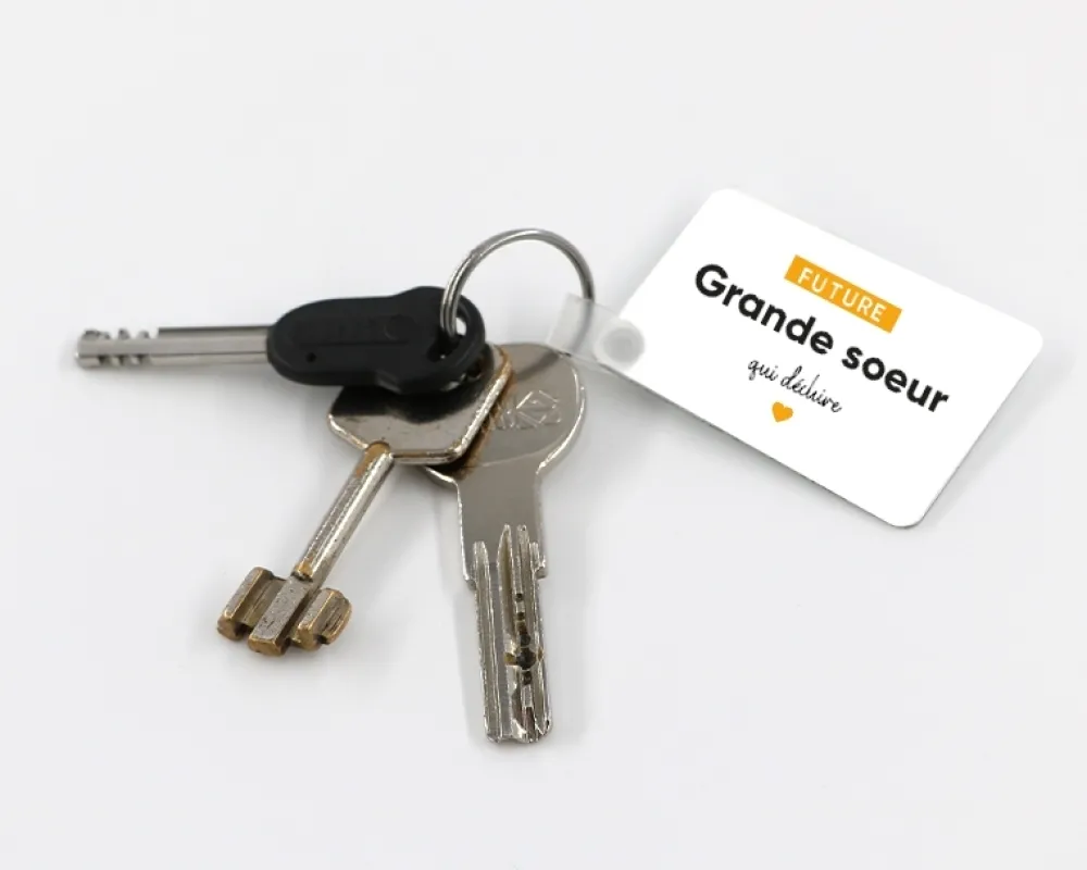 Porte-clés personnalisable - Futur/future|Cadeaux.com