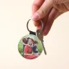 Porte-clés photo personnalisé en simili cuir|Cadeaux.com Discount