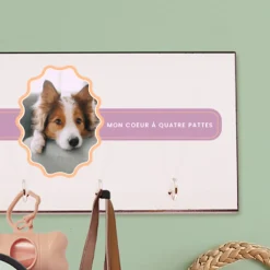 Porte-laisse mural personnalisé - Pet Lovers Club|Cadeaux.com New
