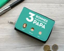 Porte-monnaie Les bonnes raisons d'être papa Family circus|Cadeaux.com Discount